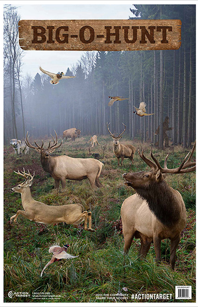 Action Target GSBIGHUNT100 Entertainment Animals Paper Hanging 23" x 35" 100 Per Box