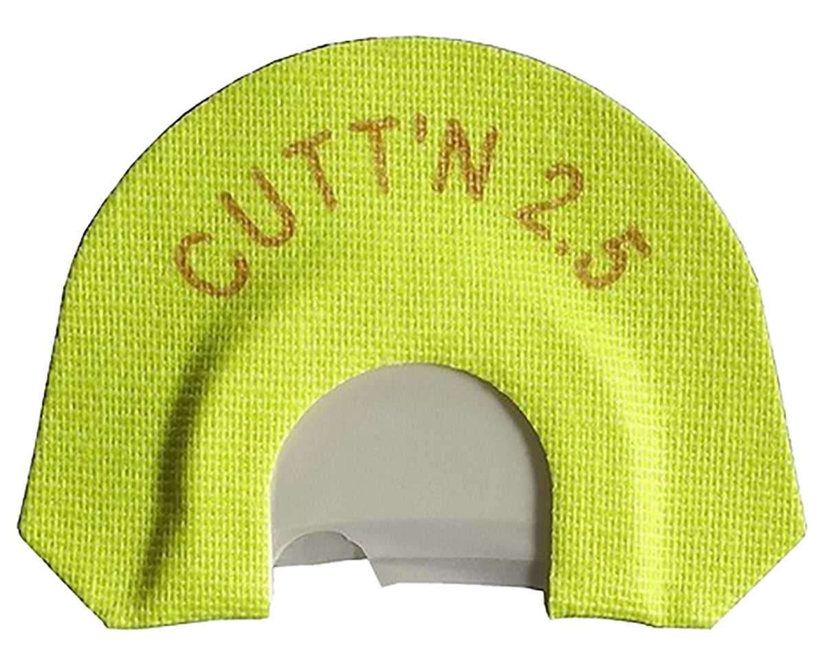 HS Strut 05904 Cuttn 2.5 Diaphragm Call Double Reed Attracts Turkeys Yellow