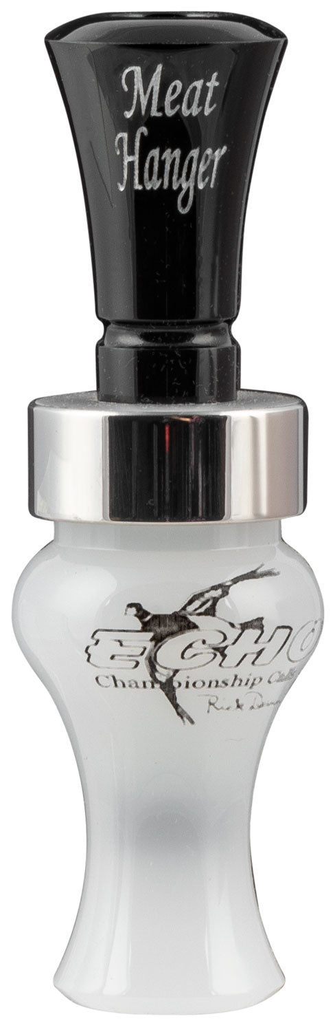 Echo Calls 79010 Meat Hanger Double Reed Mallard Sounds Attracts Ducks Black/Pearl Acrylic