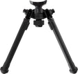 Magpul MAG1075-BLK Bipod made of Aluminum with Black Finish, Sling Stud Attachment, 6.30-10.30" Vertical Adjustment, & Rubber Feet for AR-Platform | MAGPUL INDUSTRIES CORP