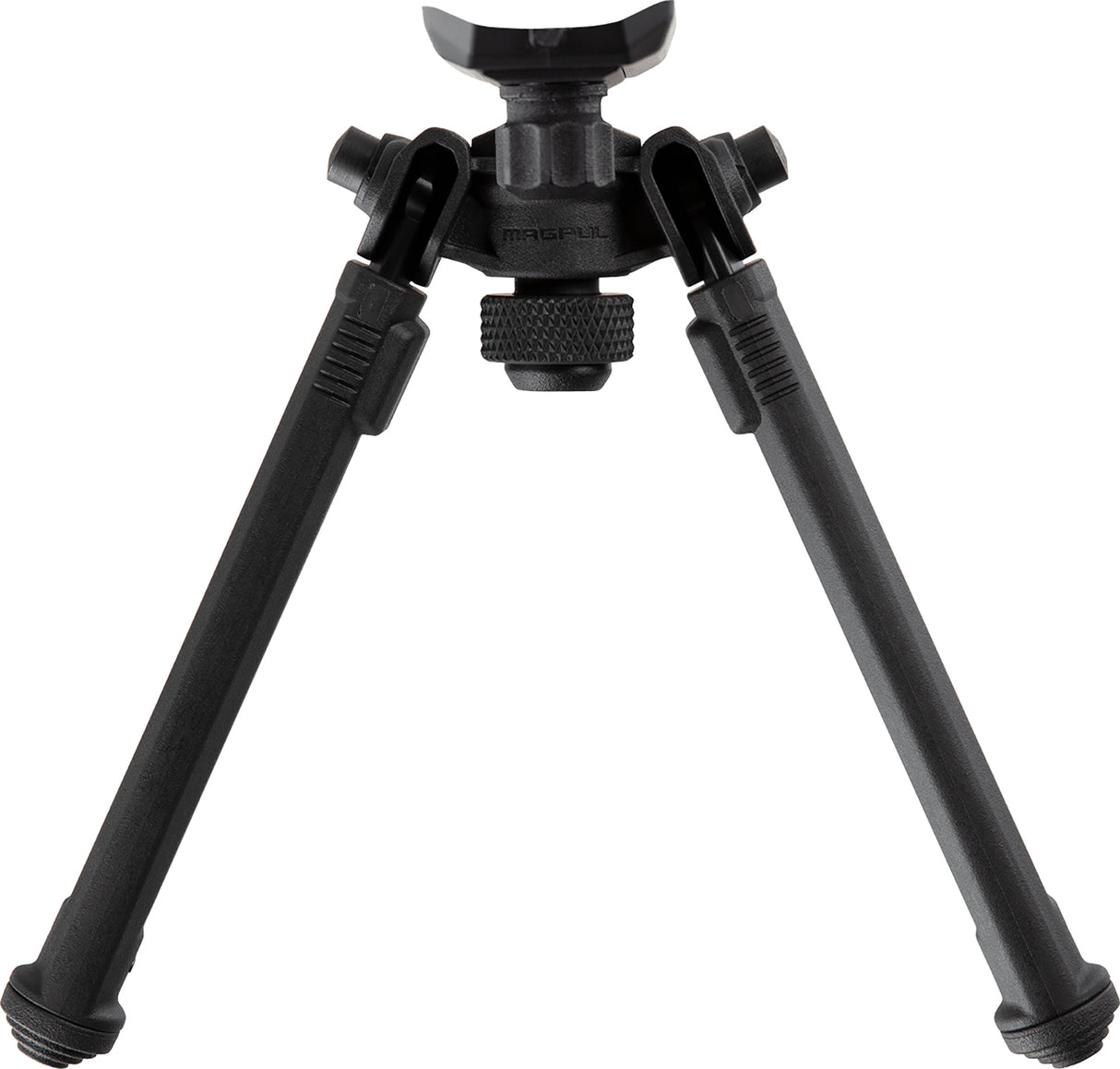 Magpul MAG1075-BLK Bipod made of Aluminum with Black Finish, Sling Stud Attachment, 6.30-10.30" Vertical Adjustment, & Rubber Feet for AR-Platform | MAGPUL INDUSTRIES CORP