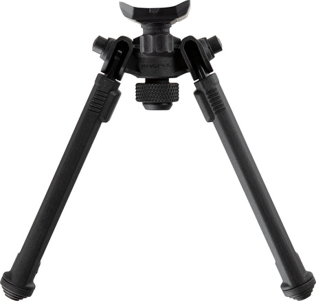 Magpul MAG1075-BLK Bipod made of Aluminum with Black Finish, Sling Stud Attachment, 6.30-10.30" Vertical Adjustment, & Rubber Feet for AR-Platform | MAGPUL INDUSTRIES CORP