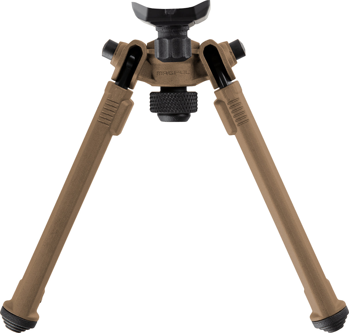 Magpul MAG1075-FDE Bipod made of Aluminum with Flat Dark Earth Finish, Sling Stud Attachment, 6.30-10.30" Vertical Adjustment & Rubber Feet for AR-Platform | MAGPUL INDUSTRIES CORP