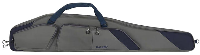Allen 64250 Kenosha Rifle Case 50" Gray Endura w/Indigo Trim, Foam Padding, Gusseted Accessory Pockets, Lockable Zippers & Adjustable Sling