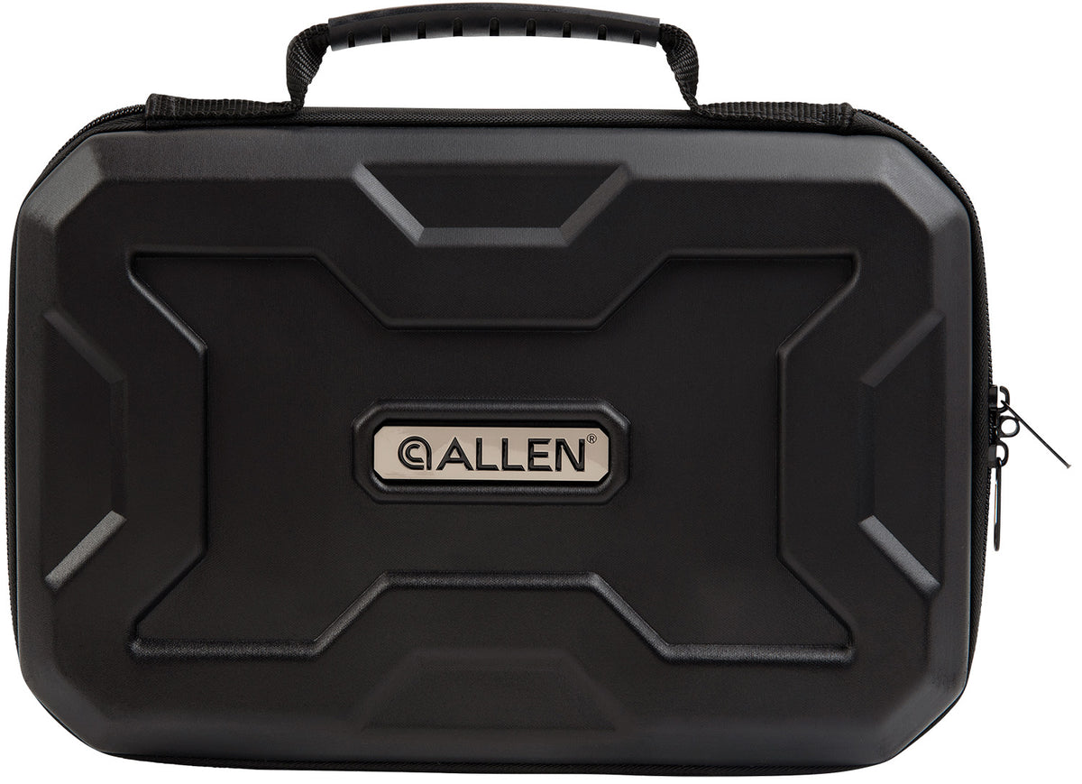 Allen 8212 EXO Handgun Case Black Polymer, Egg Crate Foam, Lockable Zipper & Molded Rubber Handle 12" L