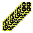 EZ-Aim 15218 Splash Reactive Target SPOT Paper Hanging 12" x 12" Black/Yellow 12 PK | EZ-AIM