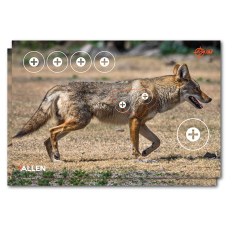 EZ-Aim 15284 Four Color Coyote Paper Hanging 23" x 35" Multi-Color 2 Per Pkg | EZ-AIM