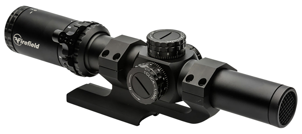 Firefield FF13070K RapidStrike Matte Black 1-6x 24mm 30mm Tube Dual Illuminated (Red/Green/Black) Circle Dot Reticle | FIREFIELD