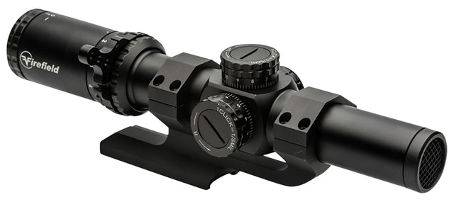 Firefield FF13070K RapidStrike Matte Black 1-6x 24mm 30mm Tube Dual Illuminated (Red/Green/Black) Circle Dot Reticle | FIREFIELD