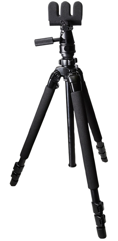 KOPF Jager KJ85001K K700 AMT Tripod made of Aluminum with Black Finish, Pivoting Reaper Grip, 360 Degree Pan & 3-Level Leg Extensions | KOPFJAGER/SELLMARK