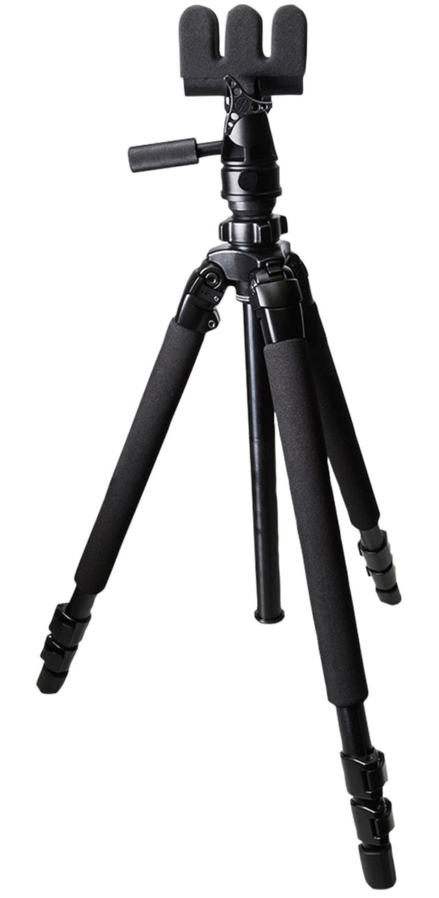 KOPF Jager KJ85001K K700 AMT Tripod made of Aluminum with Black Finish, Pivoting Reaper Grip, 360 Degree Pan & 3-Level Leg Extensions | KOPFJAGER/SELLMARK