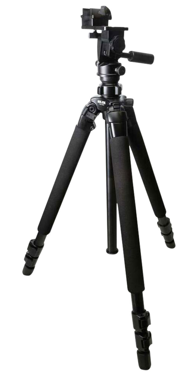 KOPF Jager KJ85003K Folding Tripod K700 Tripod made of Aluminum with Black Finish, Adjustable Reaper Rail, 3-Level Leg Extension, 21-87 Degree Pan & Tilt | KOPFJAGER/SELLMARK