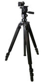KOPF Jager KJ85003K Folding Tripod K700 Tripod made of Aluminum with Black Finish, Adjustable Reaper Rail, 3-Level Leg Extension, 21-87 Degree Pan & Tilt | KOPFJAGER/SELLMARK