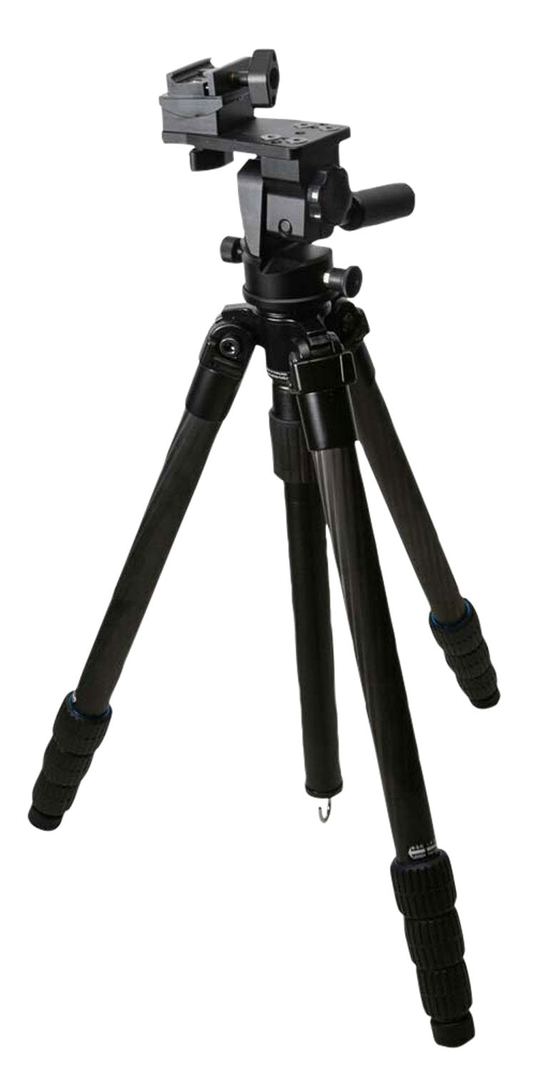 KOPF Jager KJ85004K K800 Tripod made of Carbon Fiber with Black Finish, Adjustable Reaper Rail, 4-Level Leg Extension, 21-87 Degree Pan & Tilt | KOPFJAGER/SELLMARK
