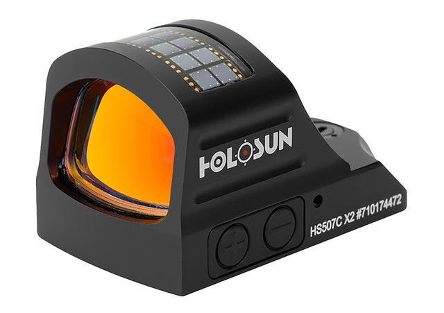 Holosun HS507CX2 507 Black Anodized 1 x 0.63" x 0.91" 2 MOA Red Dot/32 MOA Circle Multi Reticle