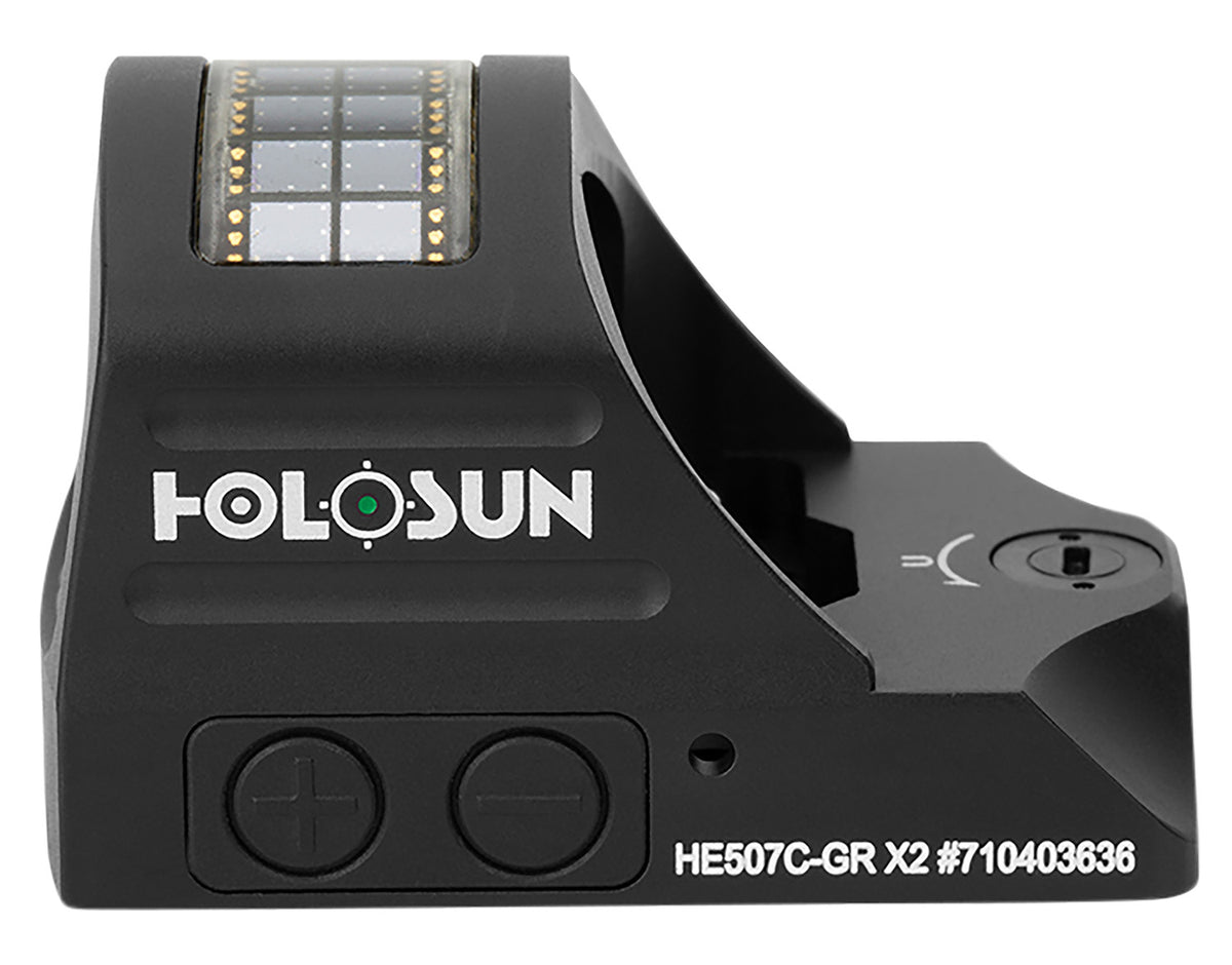 Holosun HE507CGRX2 507 Black Anodized 1 x 0.63" x 0.91" 2 MOA Green Dot/32 MOA Circle Multi Reticle