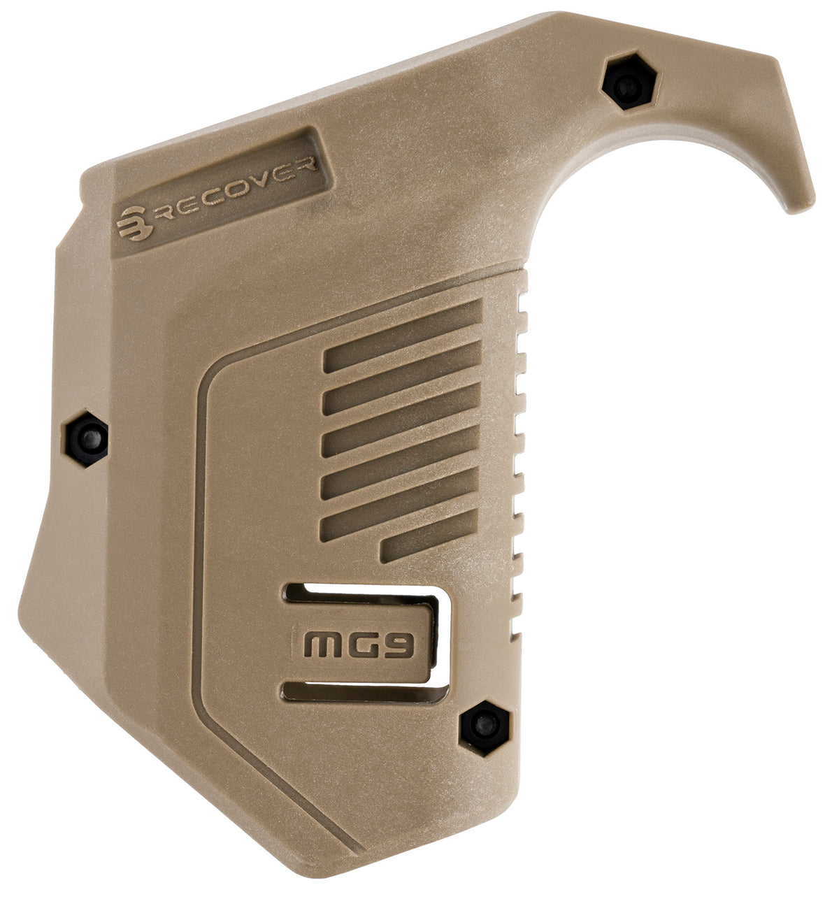 Recover Tactical MG9-02 Angled Mag Pouch Tan Polymer, Picatinny Rail Mount, Compatible w/ Glock