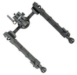 Accu-Tac FCSRBG200 FC-5 G2 Bipod made of Black Hardcoat Anodized Aluminum with Picatinny Attachment, Steel Feet & 6"-10.60" Vertical Adjustment | ACCU-TAC