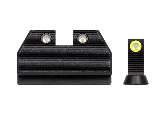 Night Fision CZU077286355YGZG Optics Ready Stealth Series For CZ-USA Green Tritium Yellow Outline Front Sight-Green Tritium Black Outline Rear Sight