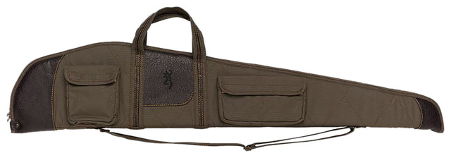 Browning 1415048448 Laredo 48" Olive/Brown Canvas/Leather Closed-Cell Foam Padding Water Resistant