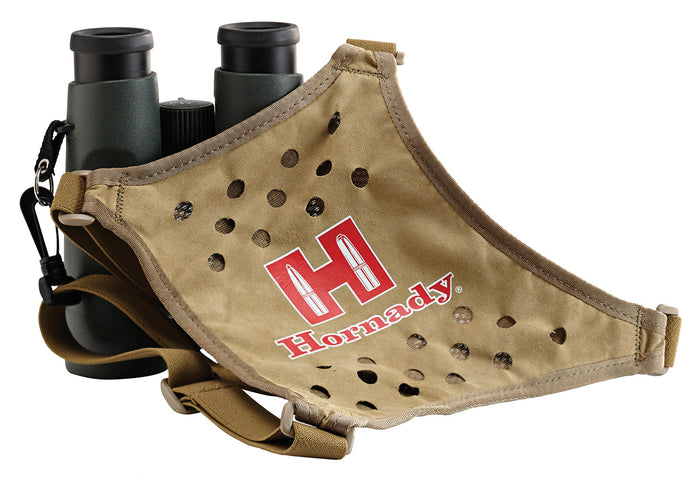 Hornady 99121 Binocular Harness Tan Red Logo Elastic Straps