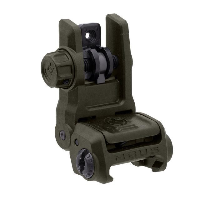 Magpul MAG1167-ODG MBUS 3 Sight Rear Olive Drab Green Flip Up for AR-10/AR-15/M4/M16/M110/SR-25
