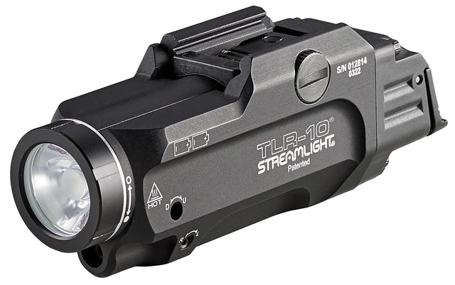 Streamlight 69470 TLR-10 Gun Light with Red Laser Black Anodized 1,000 Lumens White LED