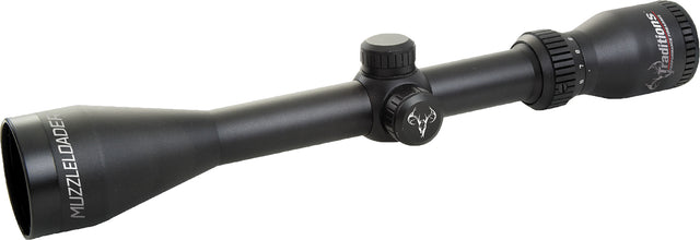 Traditions A1143RIR Muzzleloader Scope 3-9x 40mm Matte Finish Illuminated Range Finding Reticle