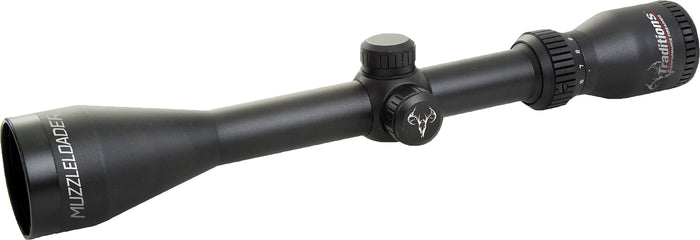 Traditions A1143RIR Muzzleloader Scope 3-9x 40mm Matte Finish Illuminated Range Finding Reticle