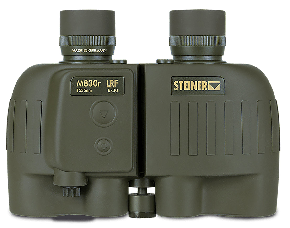 Steiner 2681 M830r LRF 1535 8x30mm Floating Prism, Sports-Auto Focus, OD Green Makrolon w/Rubber Armor Features Tripod Mount | STEINER