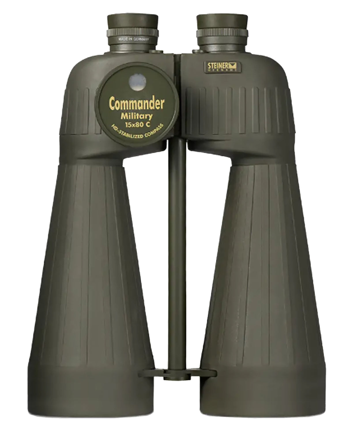 Steiner 2693 M1580 Reticle & Compass 15x80mm Range Finding Reticle Floating Prism Sports-Auto Focus, OD Green Makrolon w/Rubber Armor Features Compass | STEINER