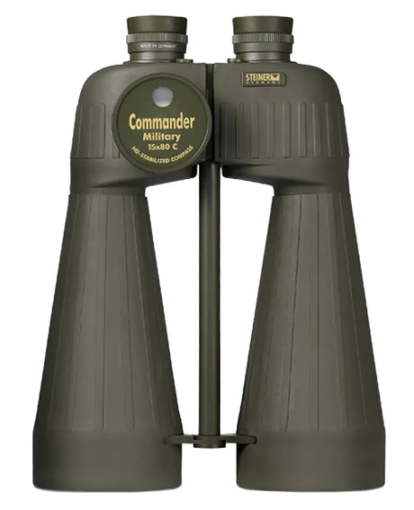 Steiner 2693 M1580 Reticle & Compass 15x80mm Range Finding Reticle Floating Prism Sports-Auto Focus, OD Green Makrolon w/Rubber Armor Features Compass | STEINER