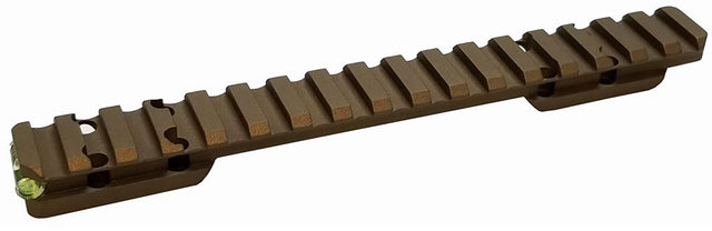 Talley PLMHC735AC Browning X-Bolt 20 MOA Picatinny Rail with Anti-Cant Indicator Smoked Bronze Long Action 20 MOA