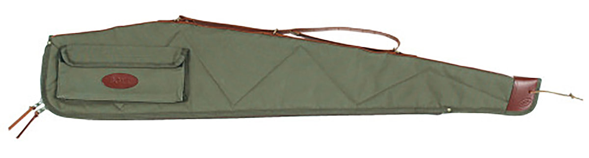 Boyt Harness OGC4P4809 Signature Rifle Case 48" Waxed OD Green Canvas w/ Accessory Pocket & Harness Leather for Scoped Rifle