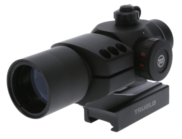 TruGlo TG-TG8230RB Triton Black Anodized 1x 30mm 3 MOA Illuminated Tri-Color Center Dot Reticle