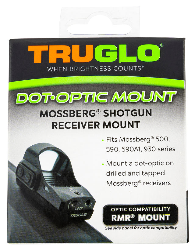 TruGlo TGTG8955M2 Shotgun Receiver Mount Black Mossberg Trijicon RMR