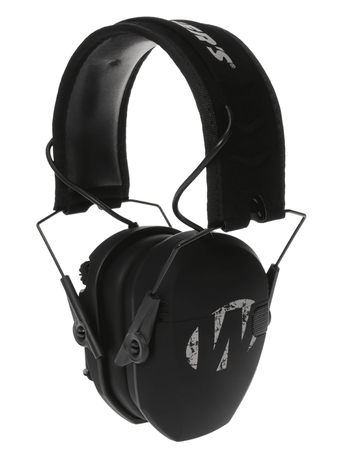 Walker's GWPRSEMFS Razor Slim Electronic Freedom Muff 23 dB Over the Head Black w/Distressed Walker's Logo Polymer