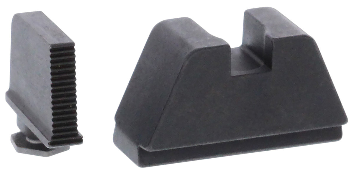 AmeriGlo GL470 Optic Compatible Sight Set for Glock 2XL Tall Serrated Front Sight- Black Rear Sight