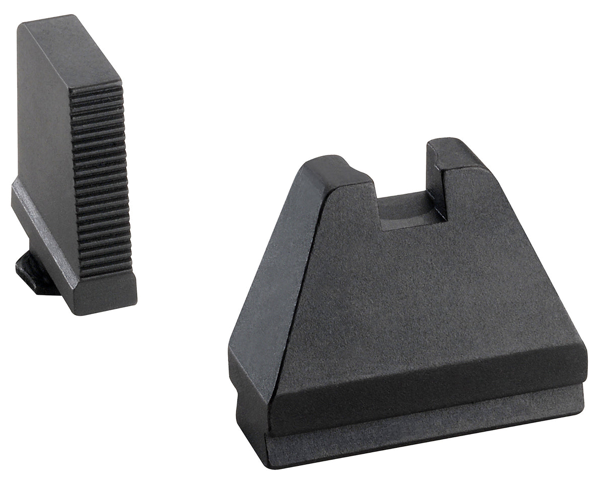 AmeriGlo GL808 Optic Compatible Sight Set for Glock 9XL Tall Serrated Front Sight-Black Rear Sight