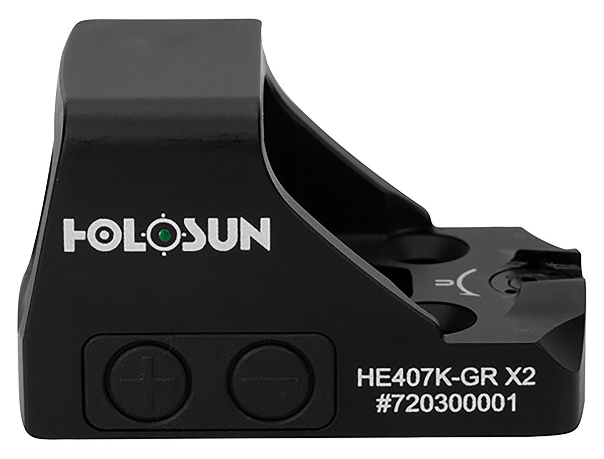 Holosun HE407KGRX2 407 Black Anodized 1 x 0.58" x 0.77" 6 MOA Green Dot