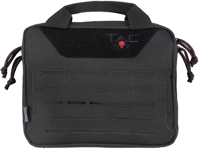 Tac Six 10814 Crew Tactical Pistol Case Black 600D Polyester 2 Handguns
