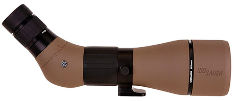 Sig Sauer Electro-Optics SOO82001 OSCAR8 Flat Dark Earth Rubber Armor 27-55x 80mm Angled Body | SIG SAUER ELECTRO-OPTICS