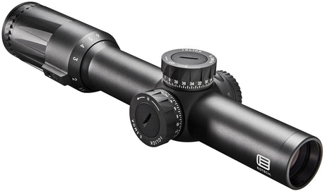 Eotech VDU16FFSR1G Vudu FFP Black Hardcoat Anodized 1-6x 24mm 30mm Tube Illuminated Green SR1-MRAD Reticle Features Throw Lever | EOTECH