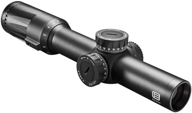 Eotech VDU16FFSR2G Vudu FFP Black Hardcoat Anodized 1-6x 24mm 30mm Tube Illuminated Green SR2-MOA Reticle Features Throw Lever | EOTECH
