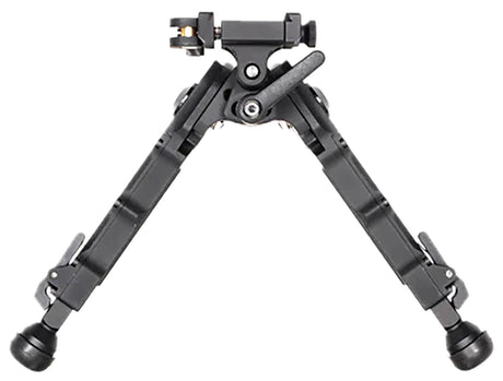 Accu-Tac BRASQDG204 BR-4 G2 Arca Spec Bipod made of Black Hardcoat Anodized Aluminum with ARCA Style Rail Attachment, Steel Feet & 5.75"-8.25" Vertical Adjustment | ACCU-TAC