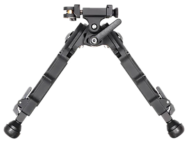 Accu-Tac BRASQDG204 BR-4 G2 Arca Spec Bipod made of Black Hardcoat Anodized Aluminum with ARCA Style Rail Attachment, Steel Feet & 5.75"-8.25" Vertical Adjustment | ACCU-TAC