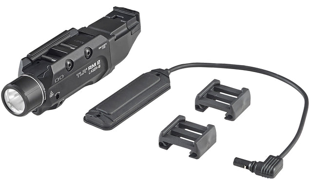 Streamlight 69453 TLR-2 RM w/Laser Black Aluminum, 1000 Lumens White LED Bulb/Green Laser, 297 Meters Beam, Picatinny Rail Mount