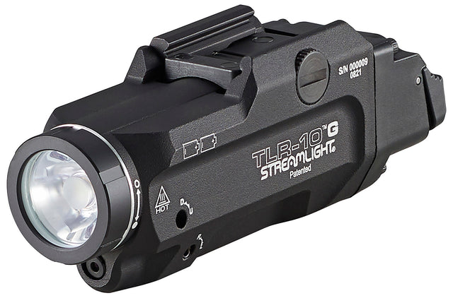 Streamlight 69473 TLR-10 G Gun Light with Green Laser Black Anodized 1,000 Lumens White LED