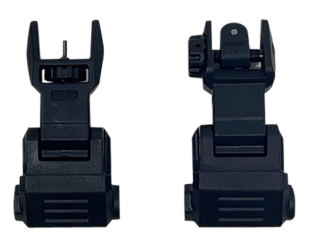 NcStar VG167 Picatinny High Profile Front and Rear Sight Set Black Polymer