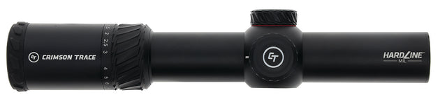 Crimson Trace 013002301 Hardline Black Anodized 1-10x 28mm 34mm Tube Illuminated CT TR1-MIL Reticle | CRIMSON TRACE